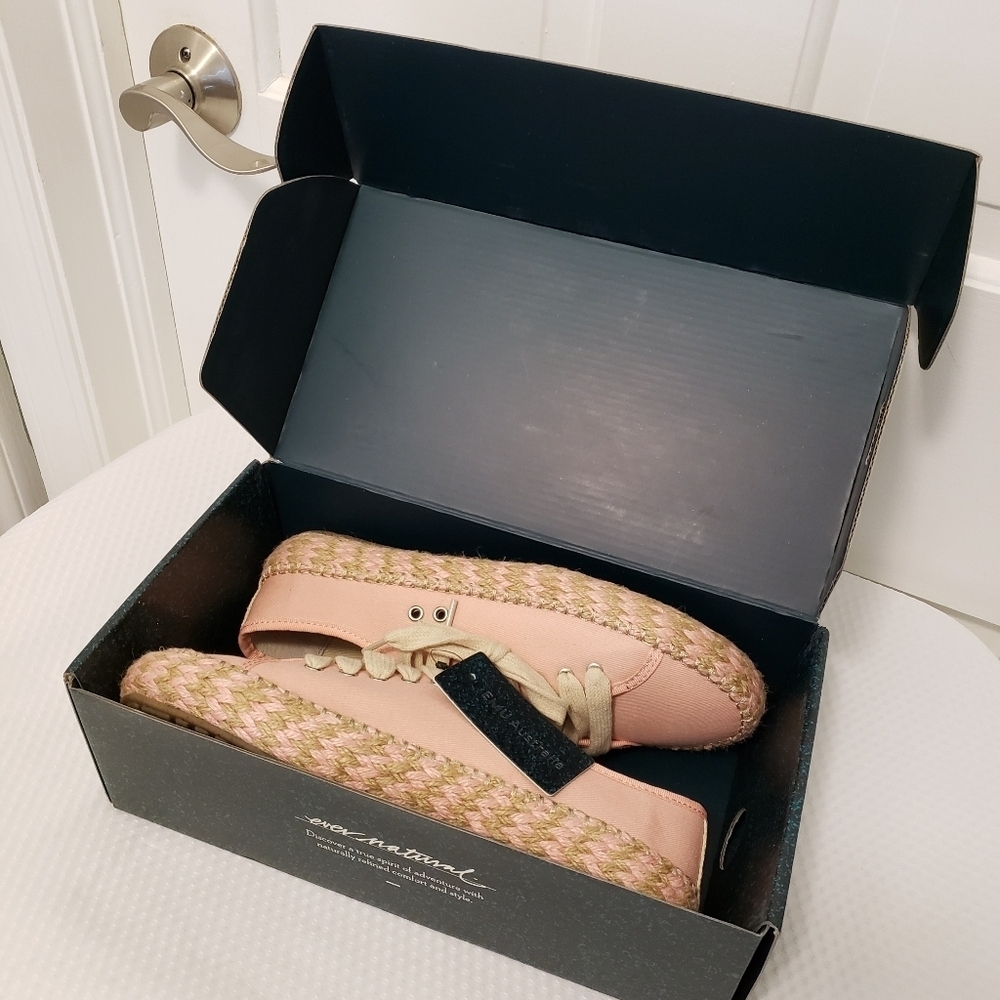 NWB Emu Australia Agonis Mix "Pale Pink/Rose Pale Sneaker Flats Size 9 - Picture 4 of 11